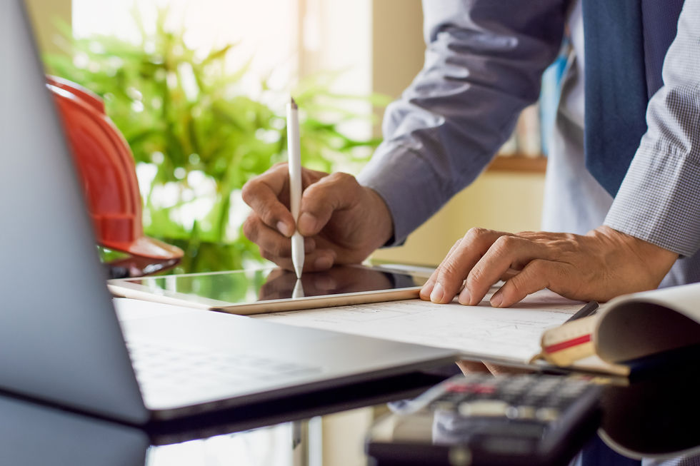 employee working on laptop