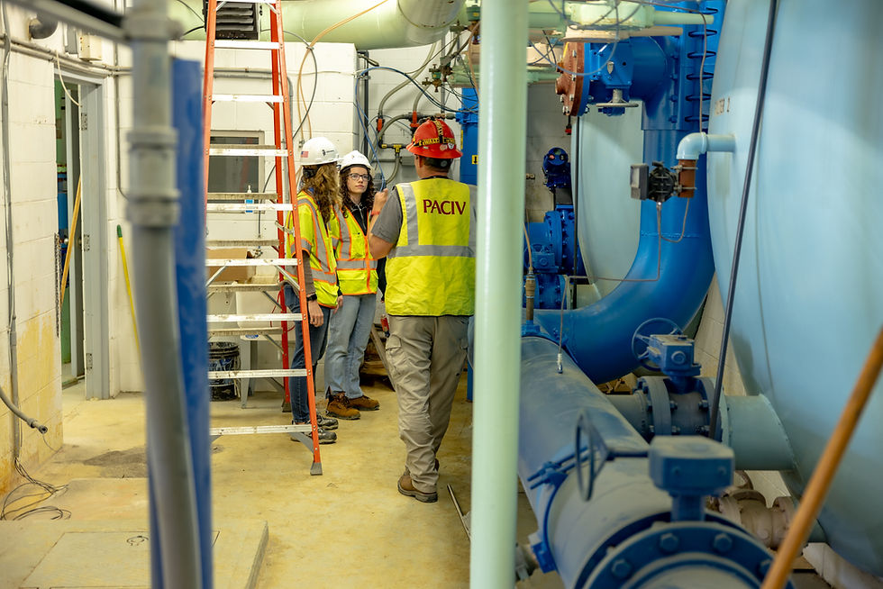Professionals working on utility frastructure