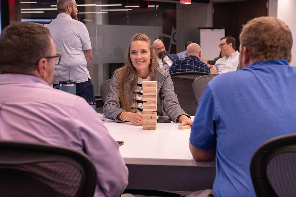 Professionals during employee leadership development programs