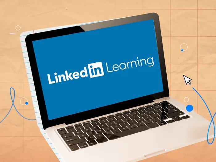 Linkedin Learning laptop screen
