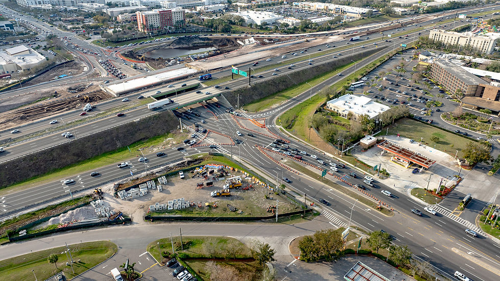 Aerial view of American Structurepoint highway expertise.