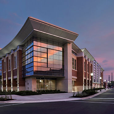 Modern brick building showing American Structurepoint expertise