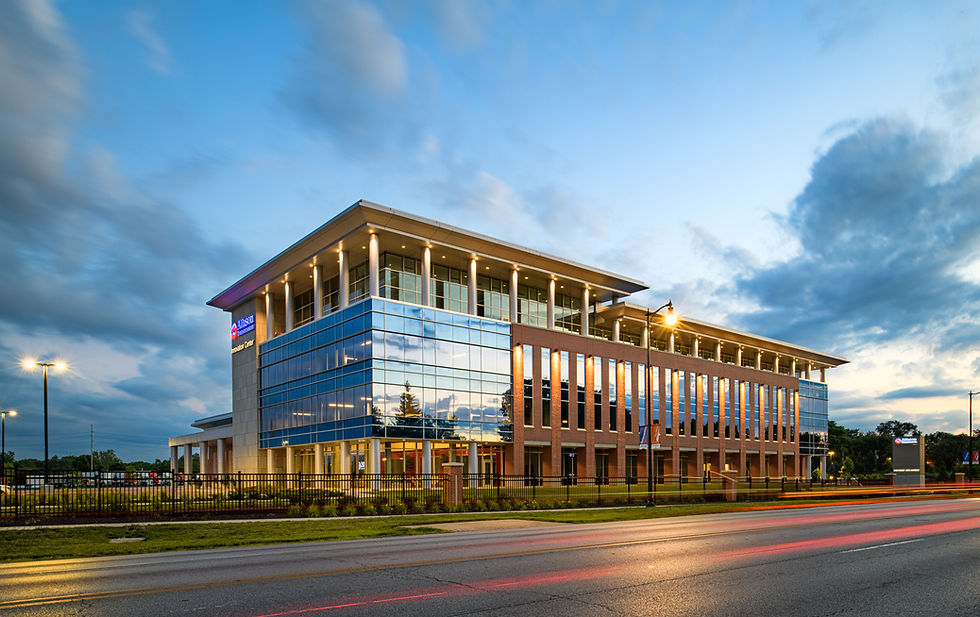 Modern office building architectural design by American Structurepoint