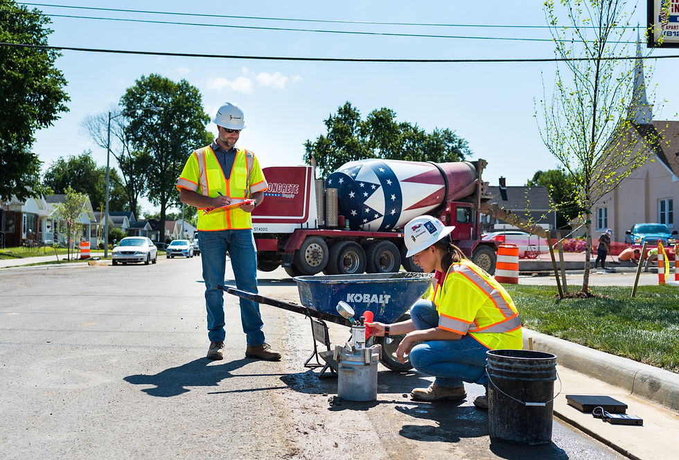 Engineers exploring internship and co-op opportunities at a site.