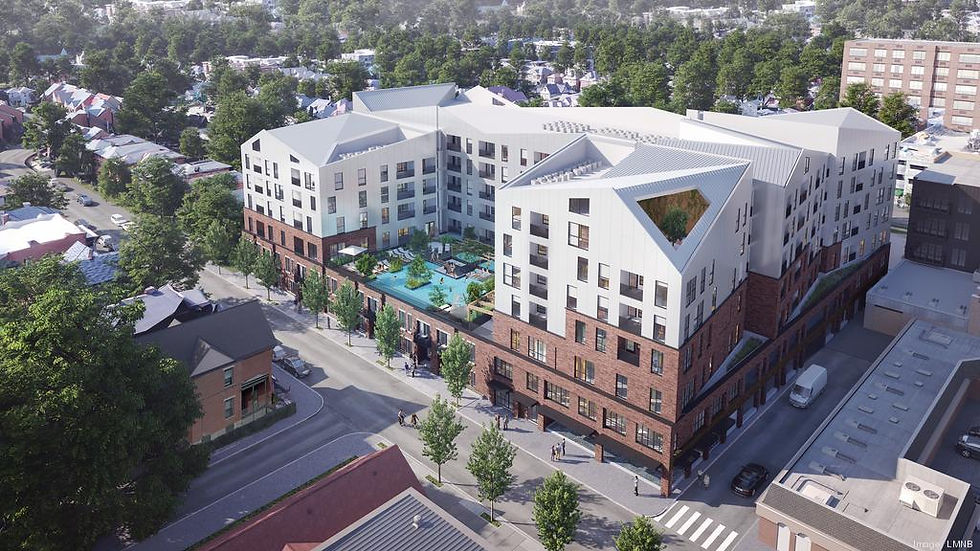 Aerial rendering of an American Structurepoint project.