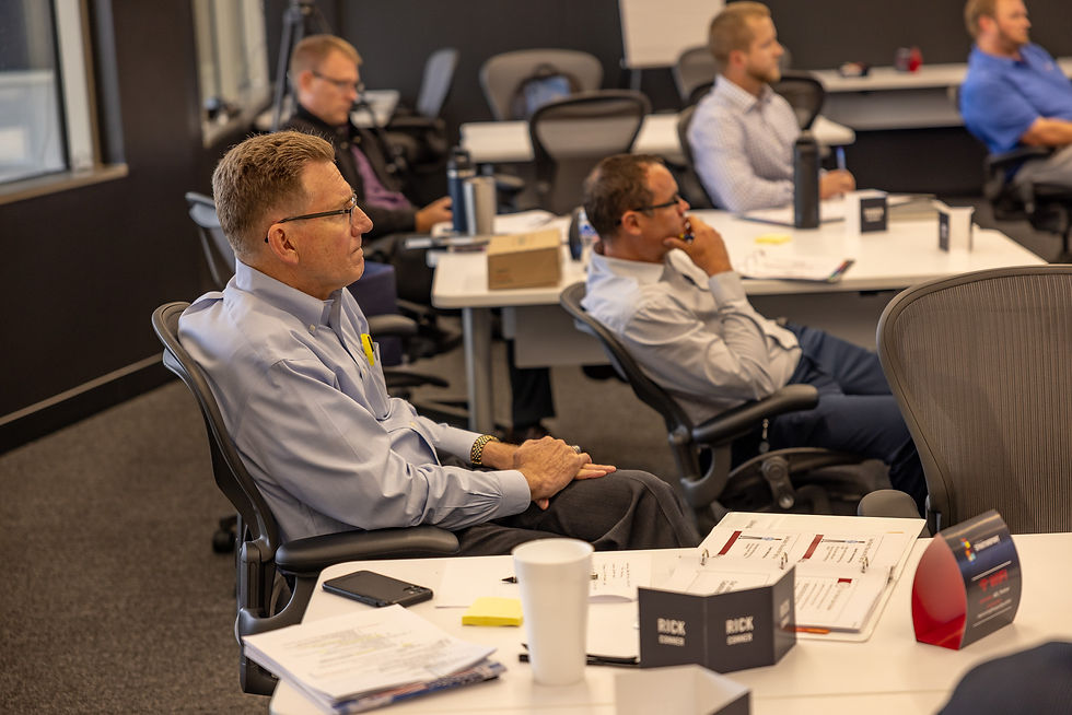 Employees attending a professional development session.