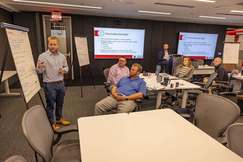Team meeting about employee benefits and perks