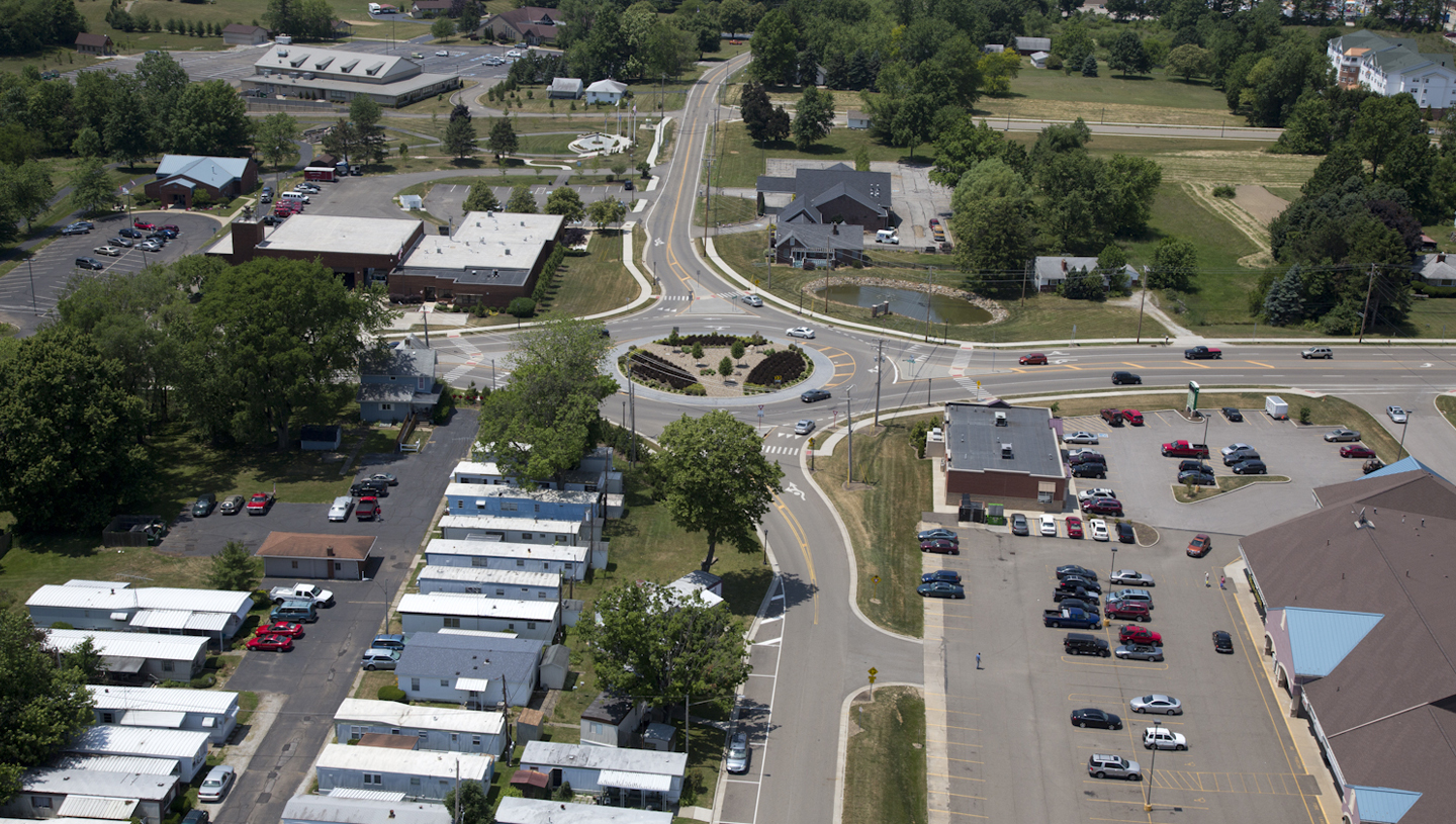 Massillon Road/Steese Road Roundabout