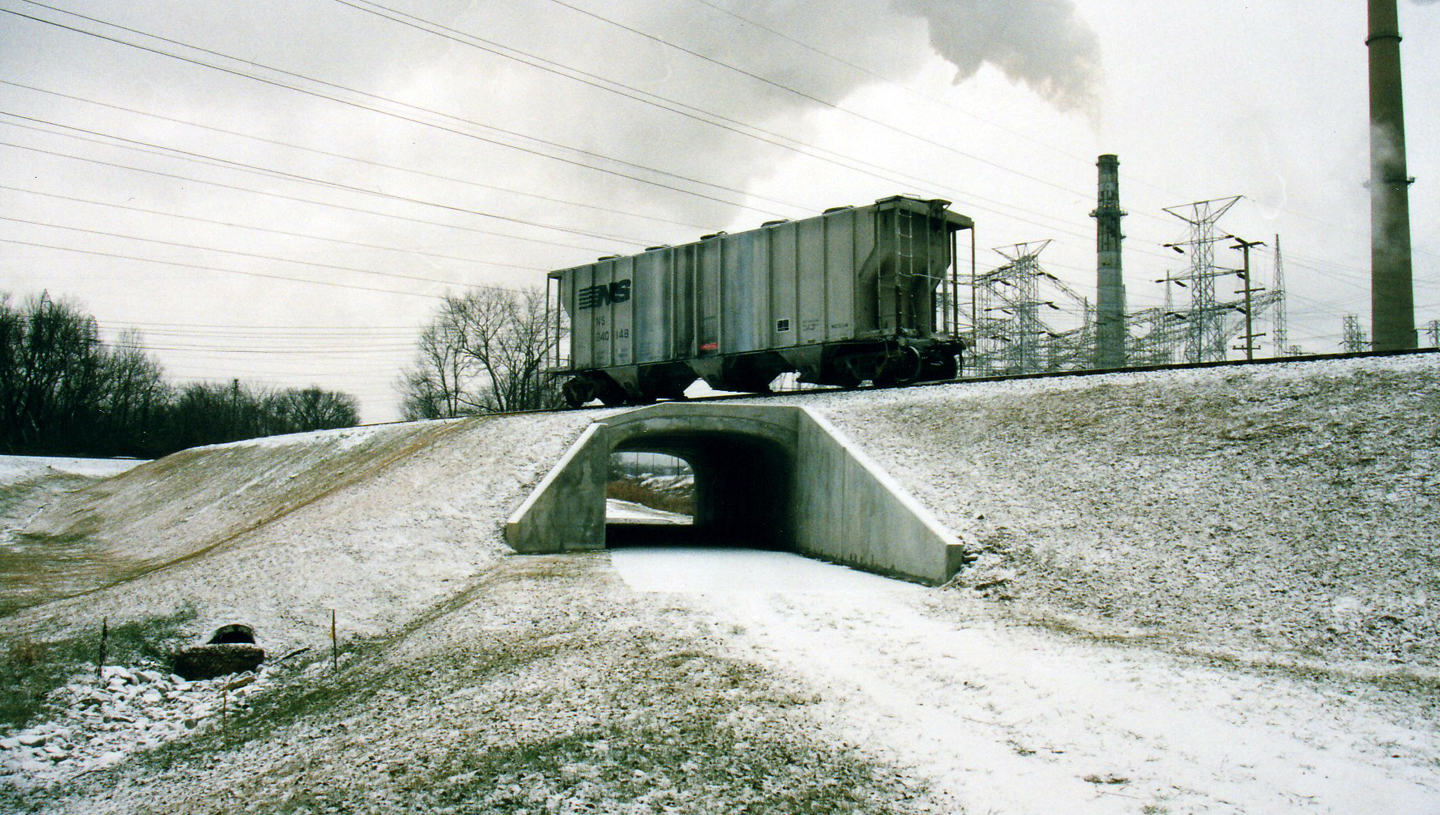 AEP RR Spur over Lawrenceburg Trail Bridge