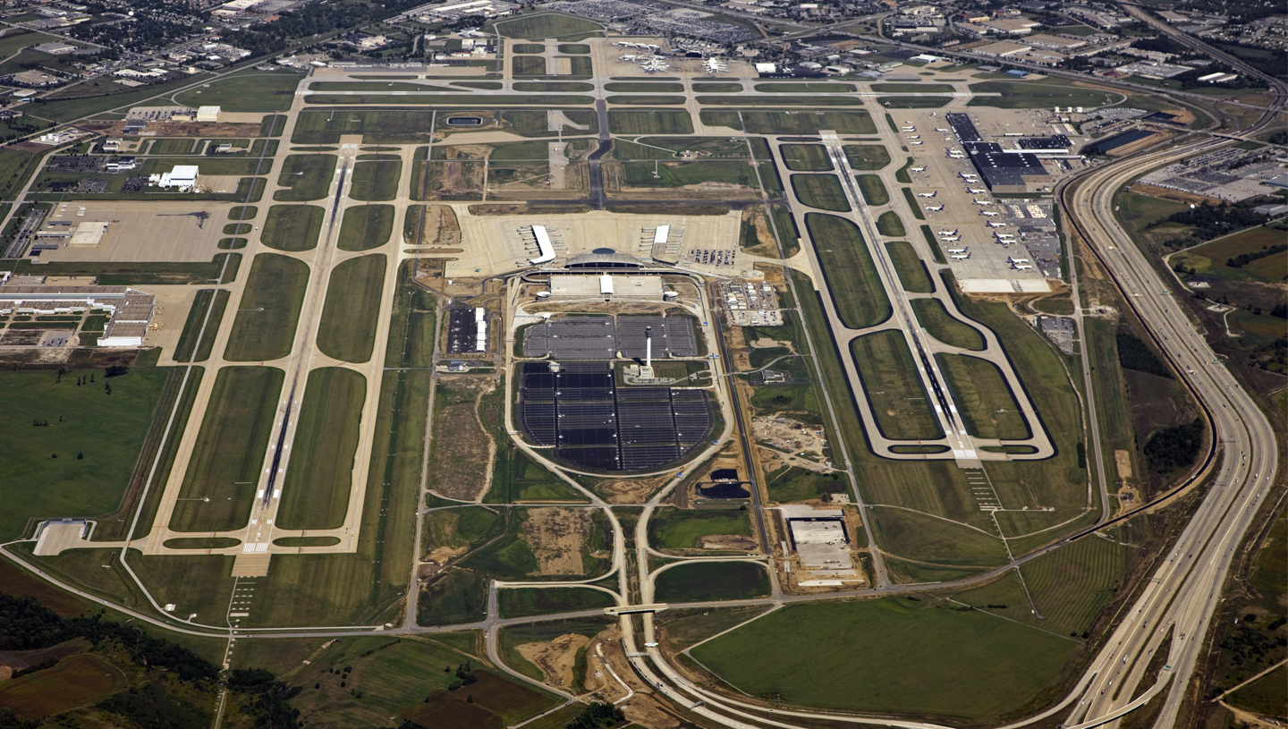 Indianapolis International Airport Midfield Terminal Roads and Bridges