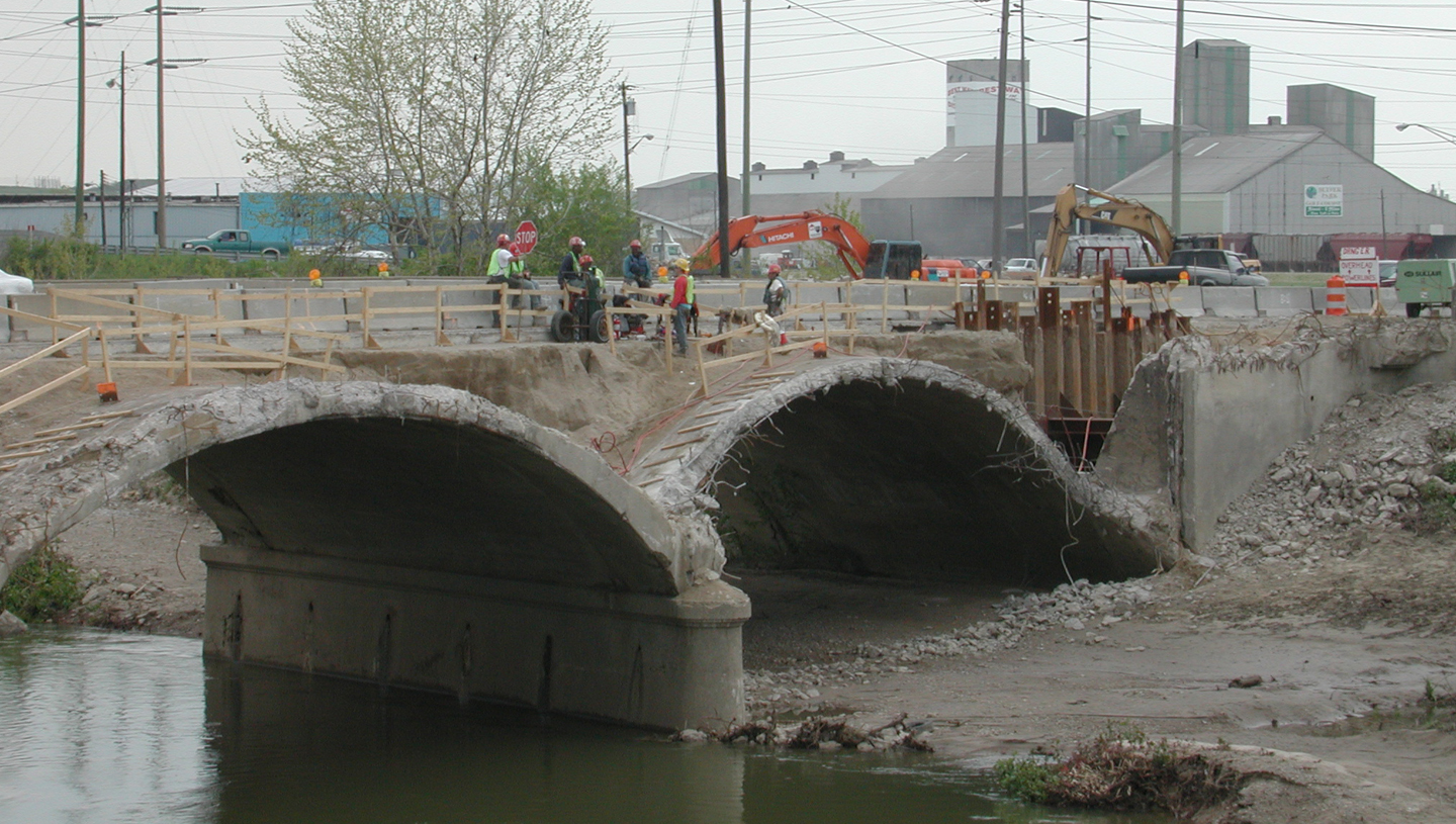 Kentucky Avenue Bridge over Big Eagle Creek