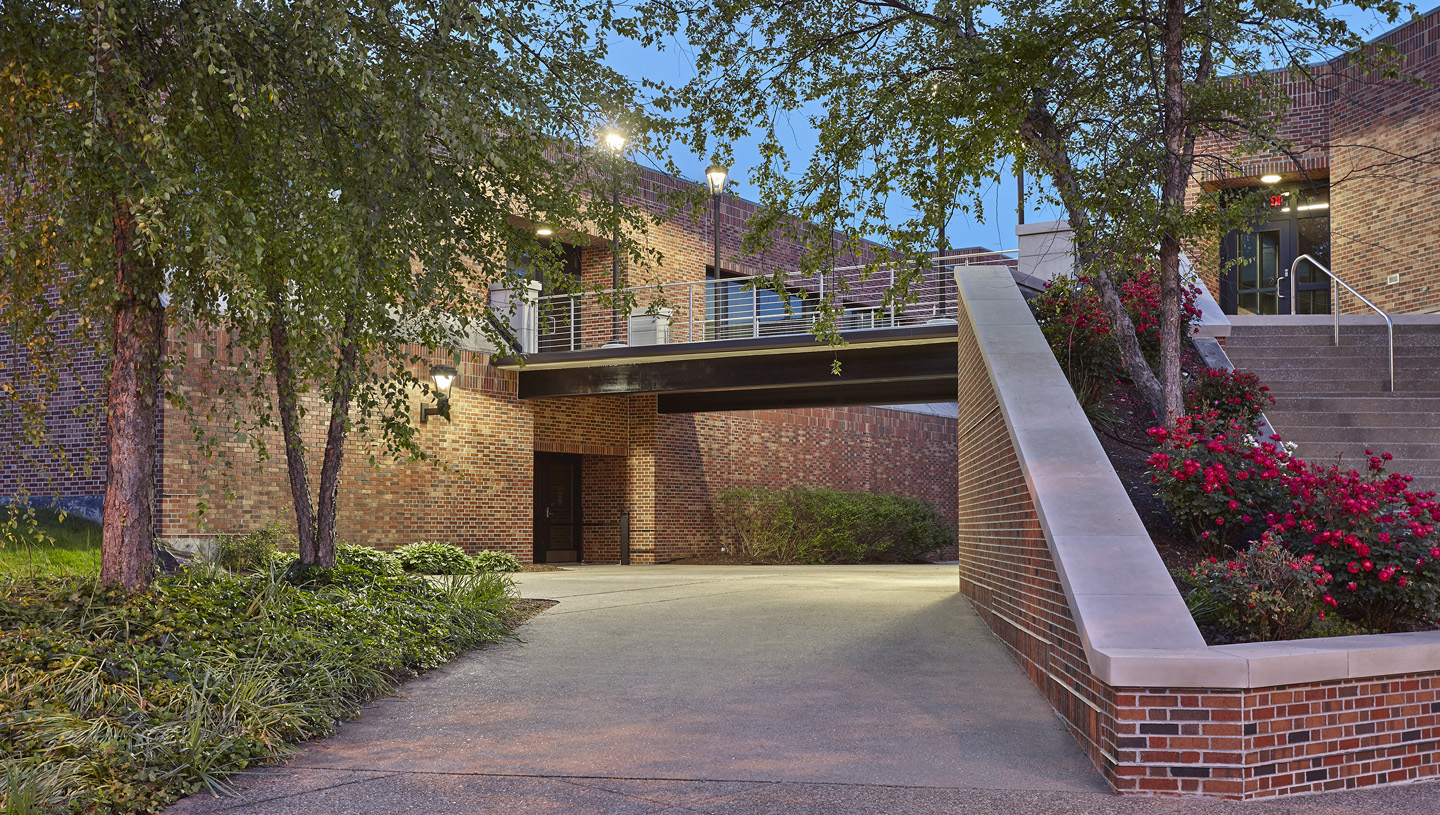 The outside of Hillside Hall